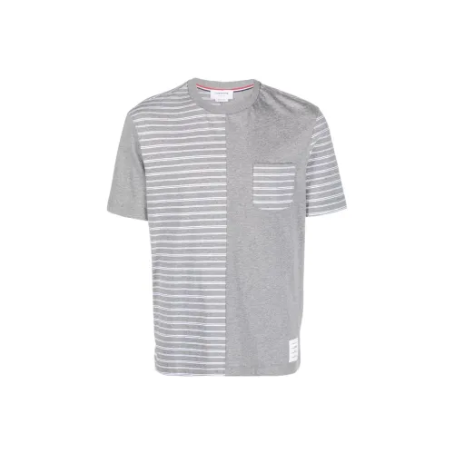 THOM BROWNE Серый Мужской T-Рубашки