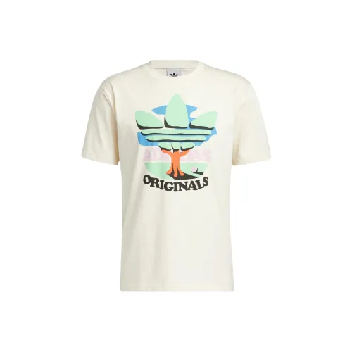 Adidas Originals Рукав с оборванным плечом T-рубашка Мужская Белая