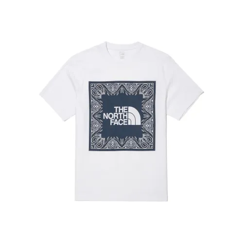 The North Face Cashew Flower Collection Белый Черный Унисекс T-рубашки