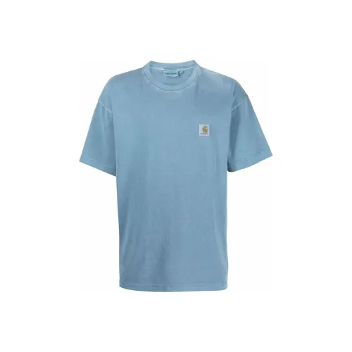 Carhartt WIP Серый Синий Мужская Футболка