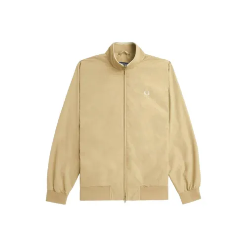 FRED PERRY Бежевый Мужской Куртки