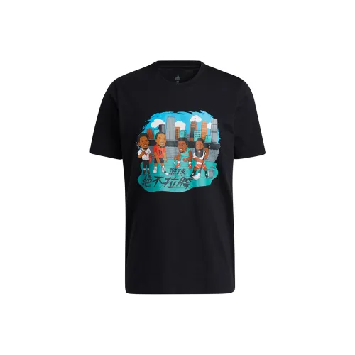 Adidas Мужские черные футболки