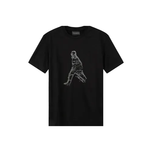 EMPORIO ARMANI SS23 T-Shirt Мужской Черный