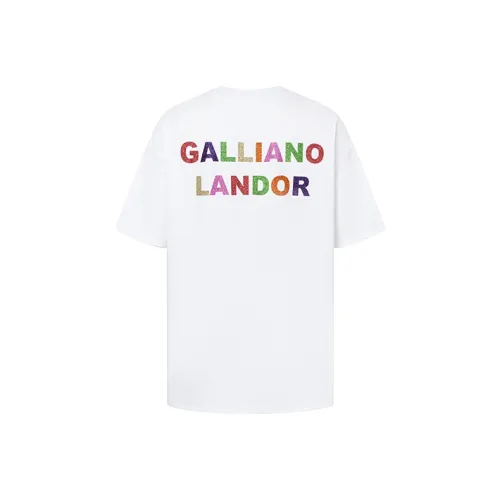 GALLIANO LANDOR SS22 T-Shirt Унисекс Белый
