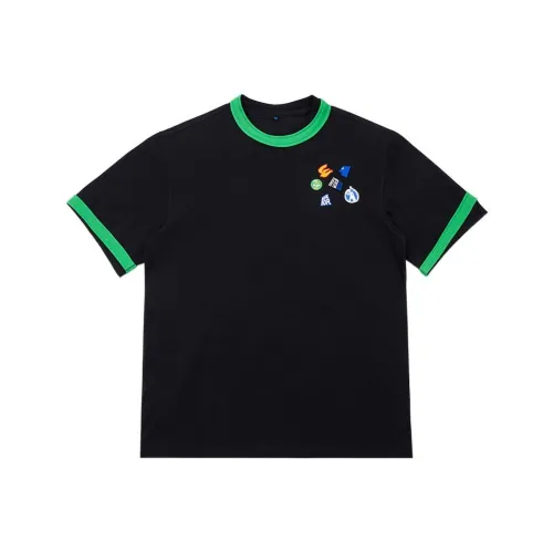 ADER ERROR Черная унисекс футболка