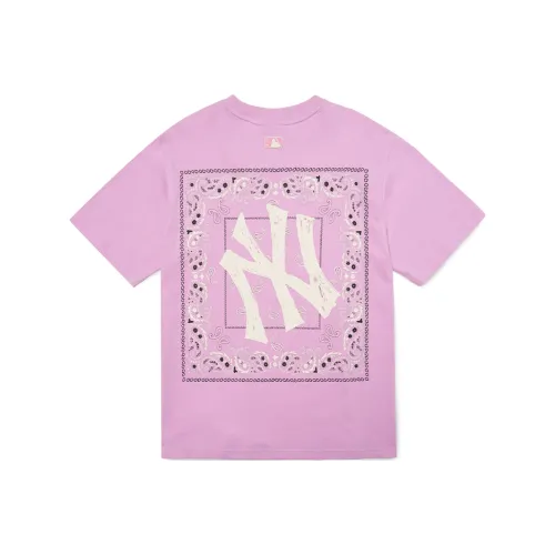 Mlb Cashew Flower Розовая Унисекс Футболка