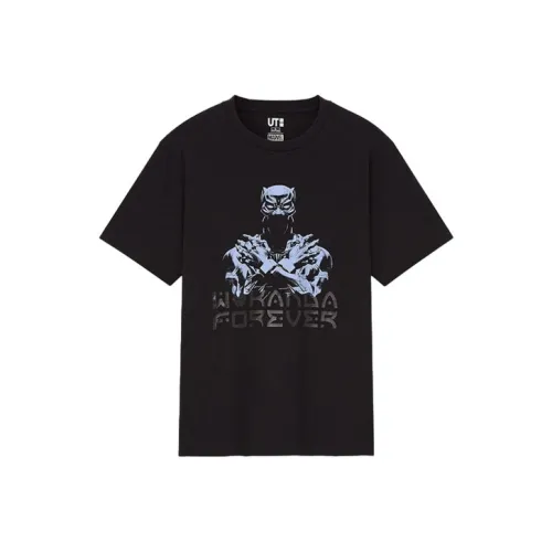 UNIQLO Черная унисекс футболка