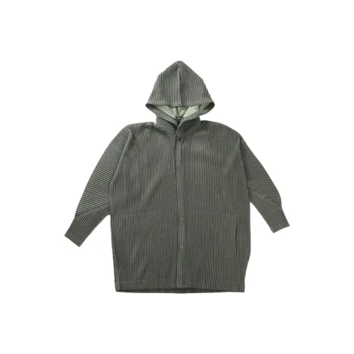 Homme Plissé Issey Miyake SS25 Куртки и Пальто Мужской Зеленый