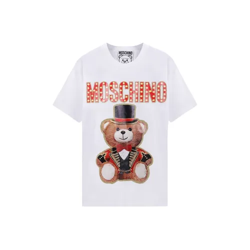 MOSCHINO SS21 T-Shirt Унисекс Белый