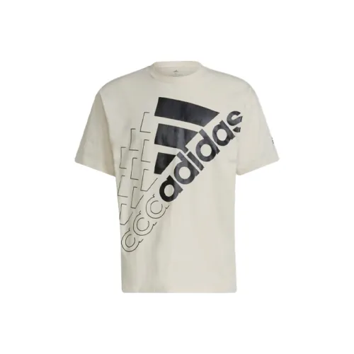 Adidas T-Shirt Unisex Желтый Белый