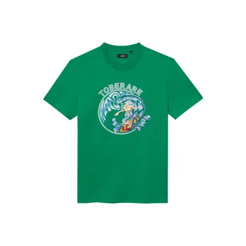 RARE Короткий рукав T-рубашки Мужской Зеленый