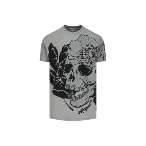 Alexander McQueen Рубашка Мужская Серого цвета