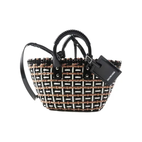 Balenciaga Bistro Полиэстер Тоут Сумка Сумка для покупок Сумка Мини Женская Коричневая