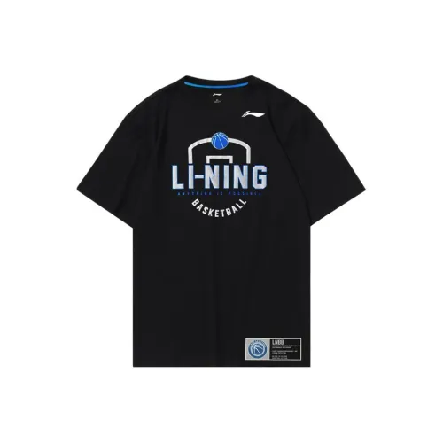 LINING Sports Basketball Collection Черные Мужские Футболки