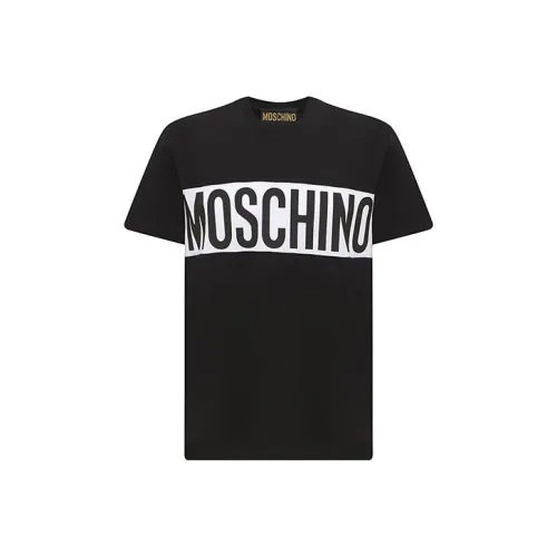 MOSCHINO Мужские черные T-рубашки