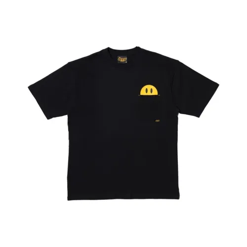 Drew House Smiley Collection Черная Унисекс Футболка