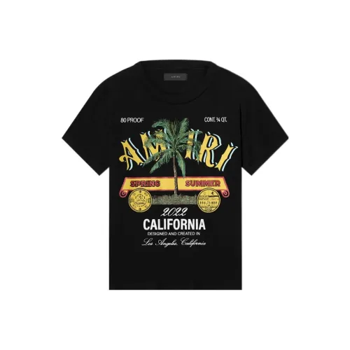 AMIRI Мужские черные футболки