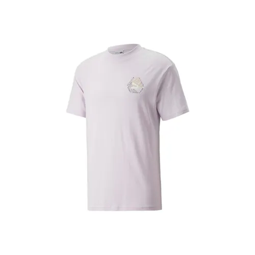 PUMA T-Shirt Мужской Светло-фиолетовый