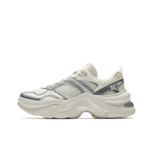ANTA Casual Низкий Топ Белый Серебряный Женский