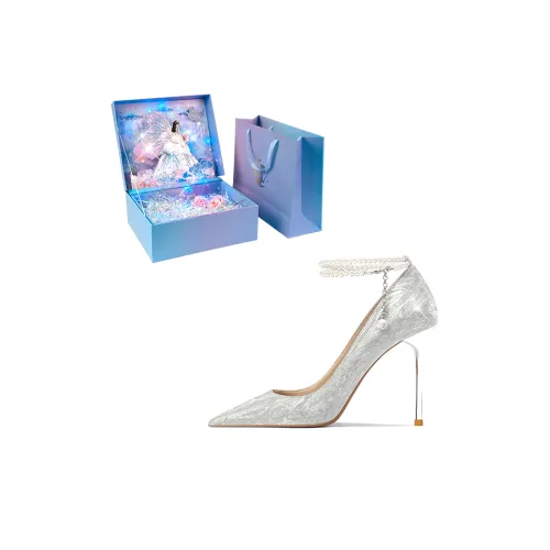 WUGUNIANG Многоцветный Очаровательный Узкий каблук Высокие каблуки Женские Звездное серебро