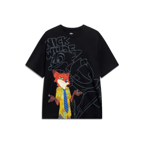 LINING Disney Черные Мужские T-Рубашки
