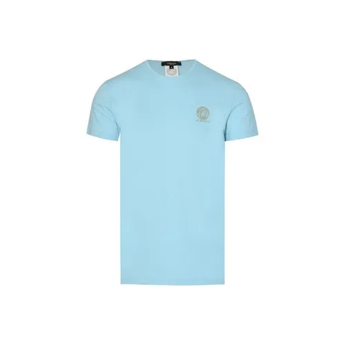 VERSACE T-рубашка мужская светло-синяя