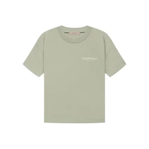 Fear Of God Essentials T-Shirt Мужской Серый Зеленый