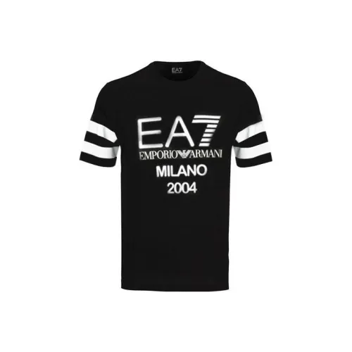 EMPORIO ARMANI EA7 T Рубашка Мужская Черная