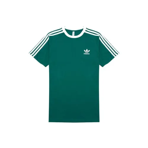 Adidas Originals 3 Stripes T-Shirt Мужская Изумрудно-Зеленая
