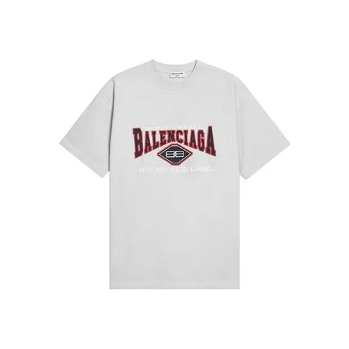 Balenciaga SS22 T-Shirt Loose Fit Unisex Light Gray Баленсиага SS22 T-Рубашка Свободного кроя Унисекс Светло-Серый