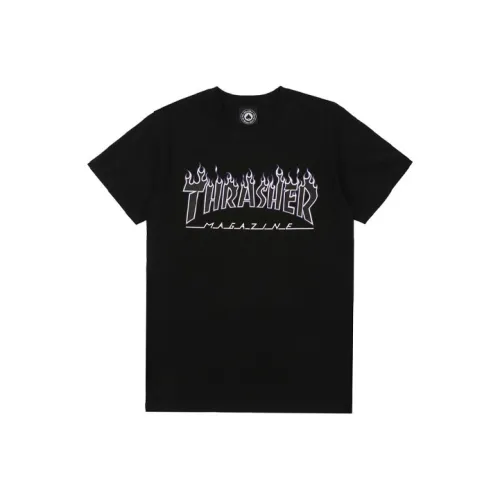 Thrasher SS22 T-Shirt US Version Unisex Black Thrasher SS22 Футболка Американская версия Унисекс Черная
