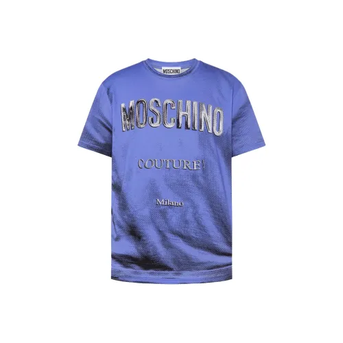 MOSCHINO Васильковый Синий Мужская T-Рубашка