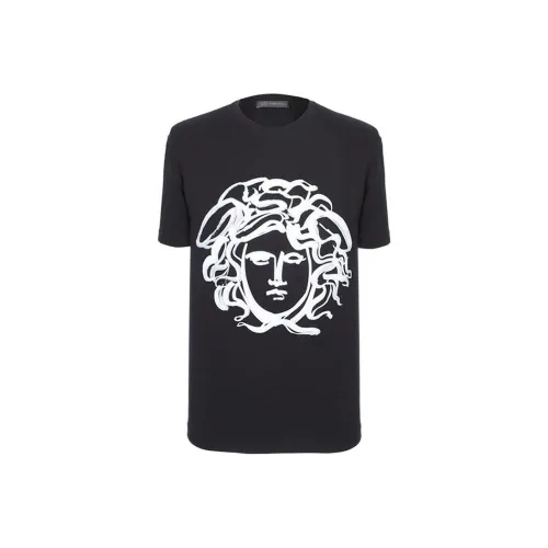 VERSACE Мужские черные T-рубашки