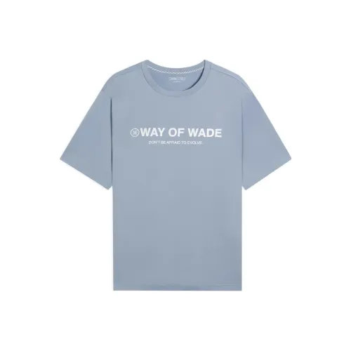 LINING Мягкий Серый Синий Мужская Футболка