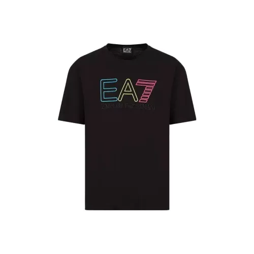 EMPORIO ARMANI EA7 T-Shirt Унисекс Черный