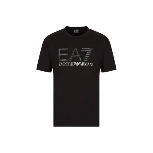 EMPORIO ARMANI EA7 T-Shirt Мужской Черный