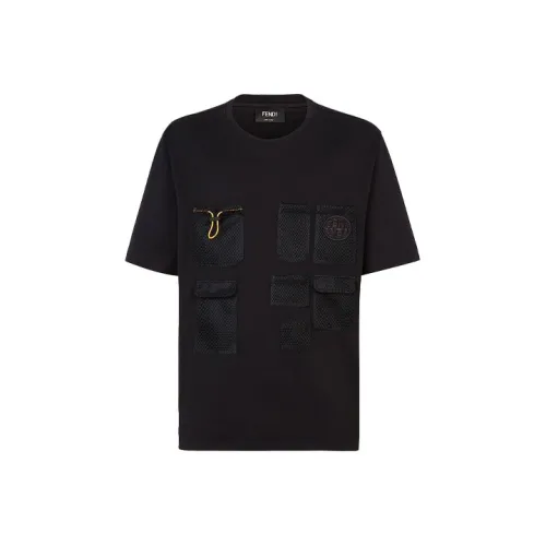 Fendi Черные Мужские T-Рубашки
