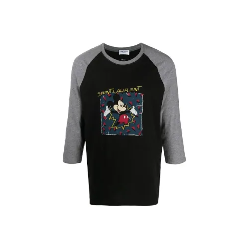 SAINT LAURENT T-рубашка мужская черная