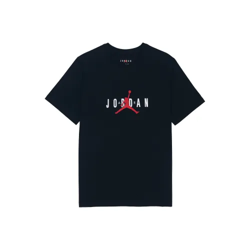 Jordan Air Эластичный Черный Мужской T-Рубашки
