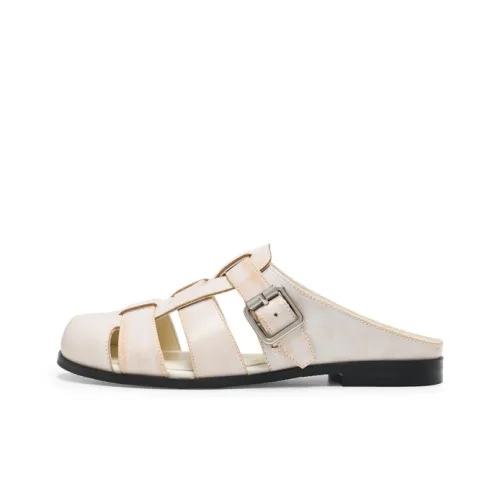 Lost In Echo Домашние тапочки Женские Белые Потертый Цвет