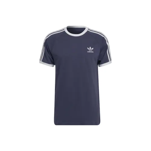 Adidas Originals T-Shirt Комплект в Плечо Мужской Синий Фиолетовый