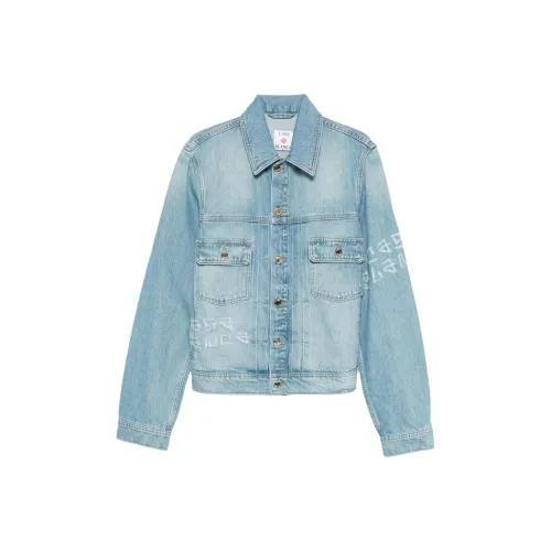 CASABLANCA SS25 Denim Jacket Men's Light Blue