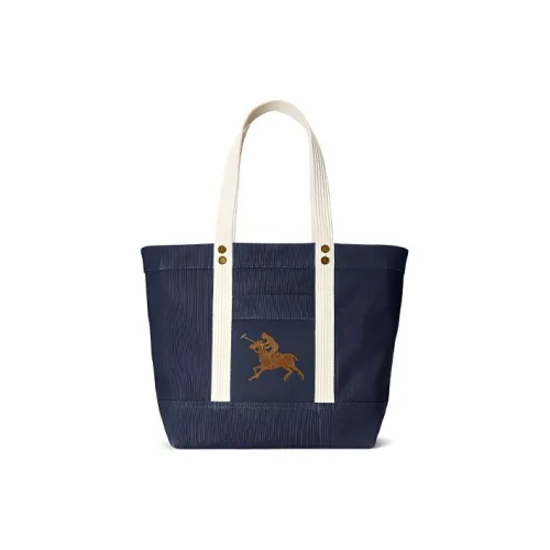 Polo Ralph Lauren Ткань Одно плечо Сумка Средний Женские Темно-синий