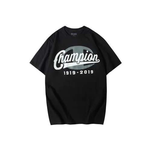Champion T-Shirt US Version Unisex Black Чемпион T-Shirt США Унисекс Черный