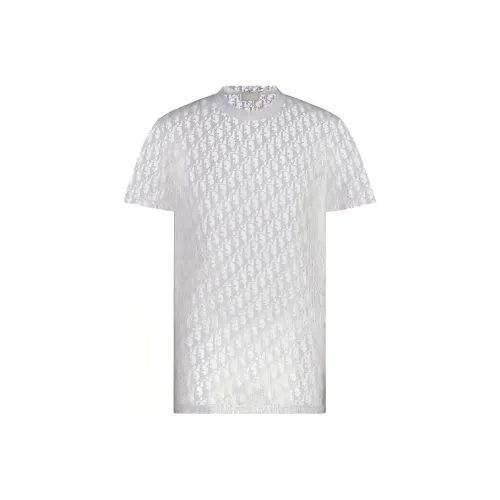 DIOR Quarterly New Products Белые Мужские T-Рубашки