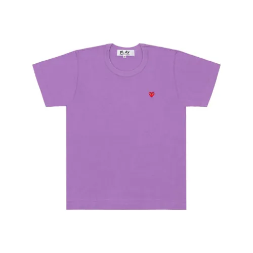 CDG Play Фиолетовый Унисекс T-рубашки