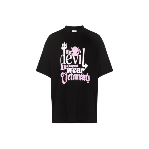 Vetements Черные Мужские T-Рубашки