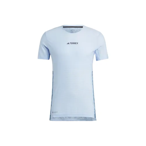 Adidas Blue Men's T-Shirts Adidas Синий Мужские Футболки