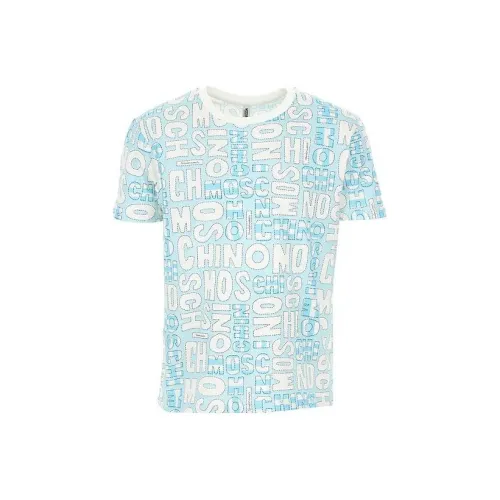 MOSCHINO Мужские синие футболки