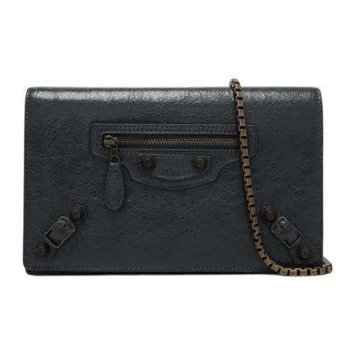 Balenciaga Кожа Сумка через плечо Женская Серого цвета